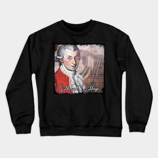 Mozart Magic Crewneck Sweatshirt by CreakyDoorArt